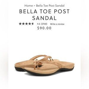 Vionic Gold Cork Sandals